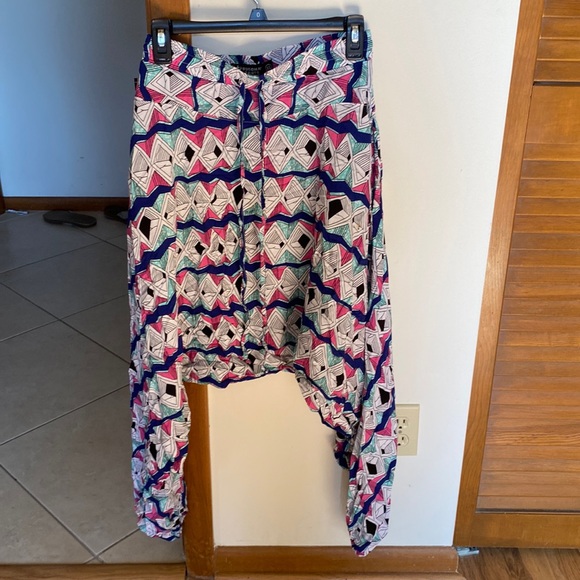 Buddha pants harem pants printed pants size xs - Picture 1 of 7